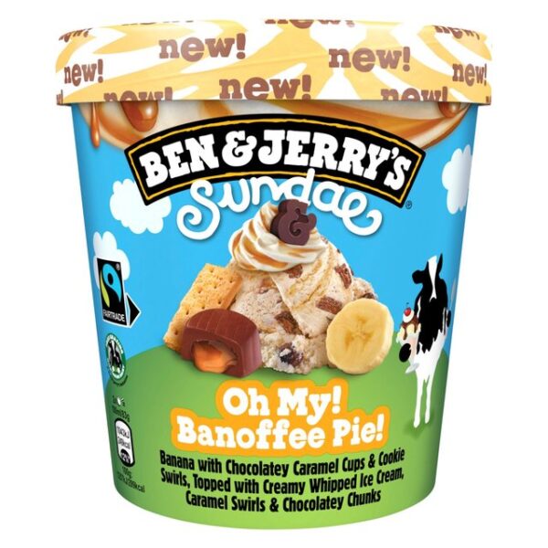 Ben & Jerry's Sundae Banoffee 465ml