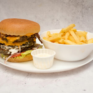 Double Cheeseburger with Bacon Meal