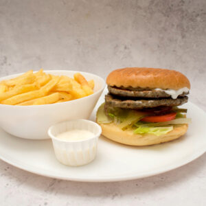 House Special Lamb Burger Meal