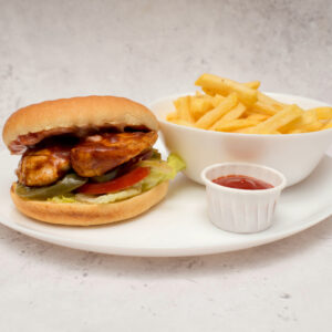 Spicy BBQ Chicken Burger Meal