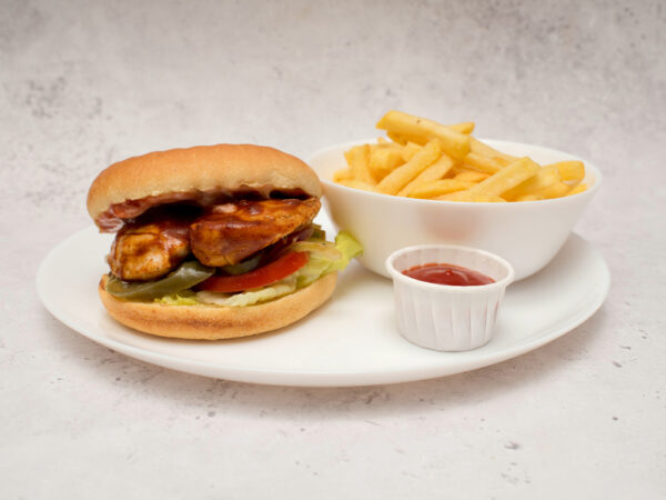 Spicy BBQ Chicken Burger Meal