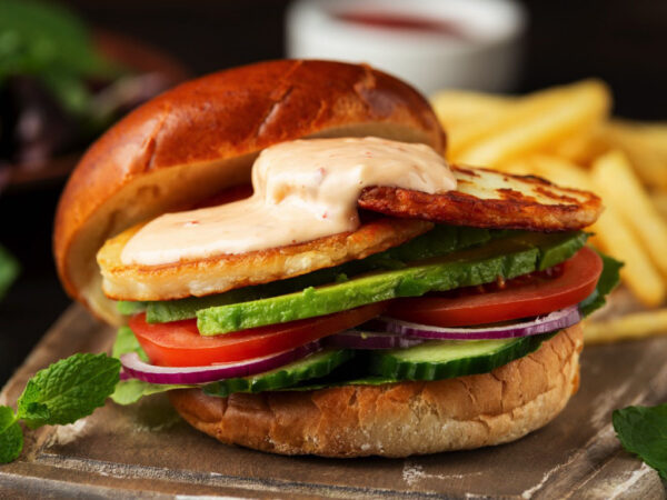 Vegetarian Burger Meal