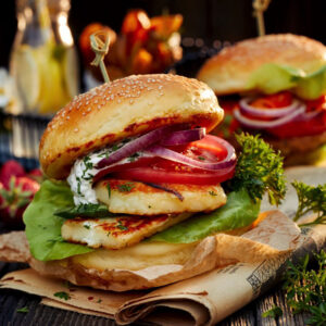 Vegetarian Tower Burger