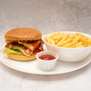 Halloumi & Avocado Burger Meal