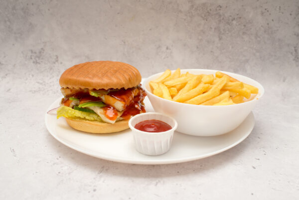 Halloumi & Avocado Burger Meal